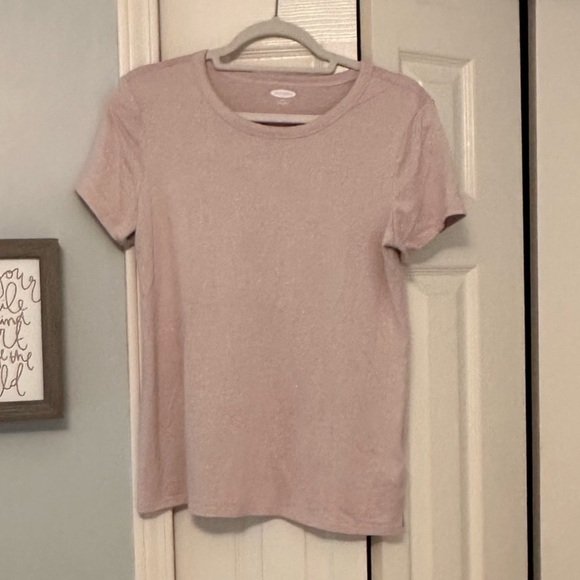 OLD Navy Blush Sparkly Tee - Picture 1 of 10
